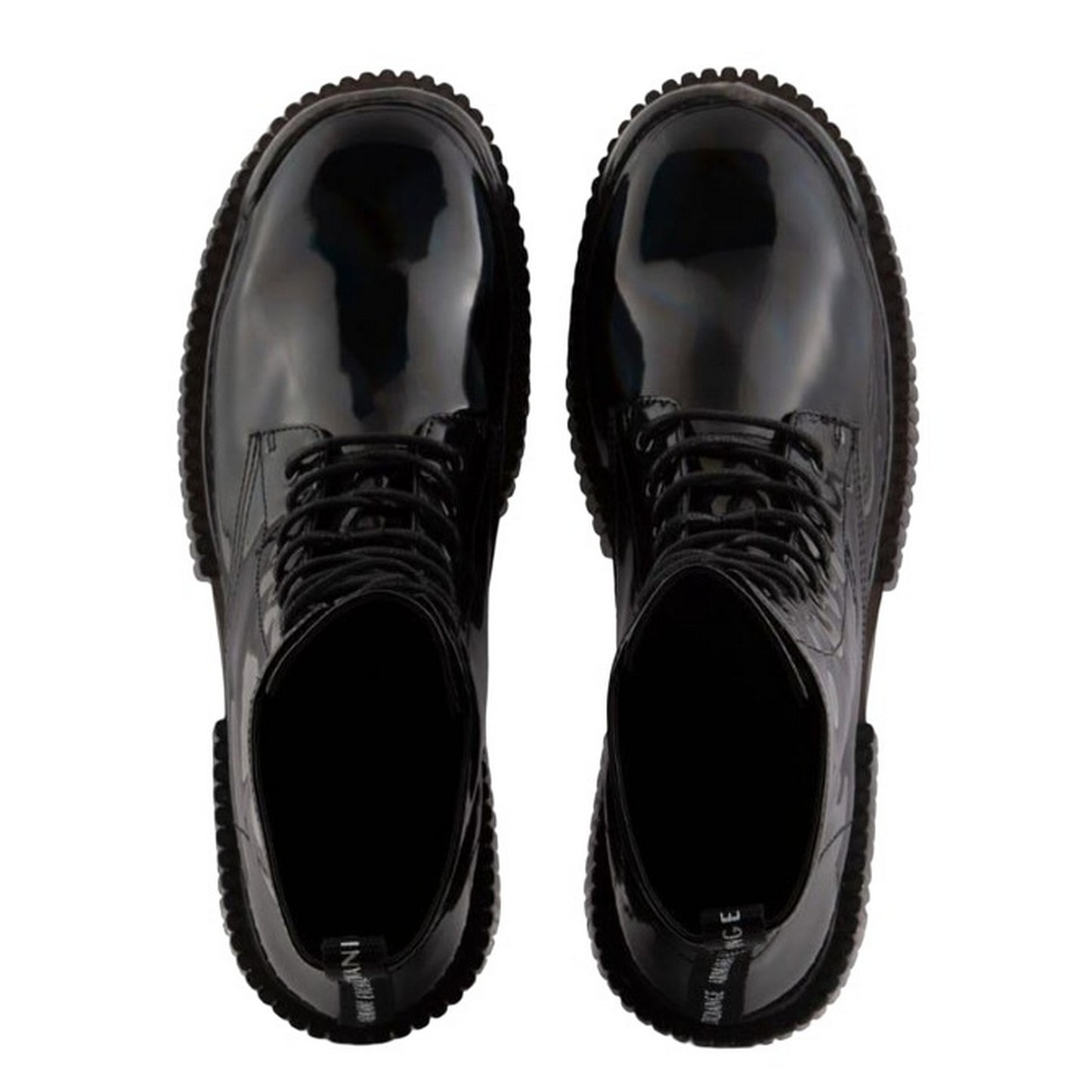 Black - Lifestyle - Armani Exchange Womens-Ladies Leather Ankle Boots