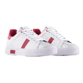 White-Red - Front - Armani Exchange Womens-Ladies Trainers