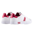White-Red - Back - Armani Exchange Womens-Ladies Trainers