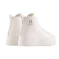 Off White - Back - Armani Exchange Womens-Ladies Platform Trainers