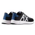 Black-Grey - Back - Armani Exchange Mens Suede Trainers