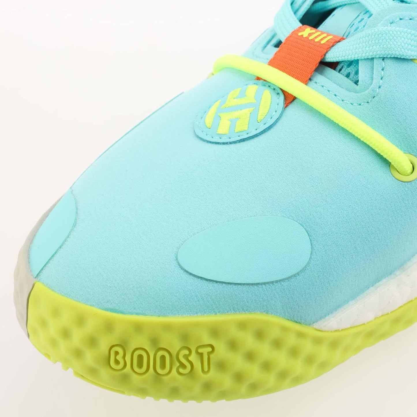 Blue-Green-Orange - Close up - Adidas Mens Harden Vol. 6 Trainers