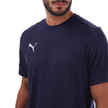 Navy - Side - Puma Mens TeamFINAL Casuals T-Shirt