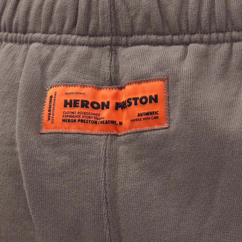 Grey-White - Side - Heron Preston Mens HPNY Regular Jogging Bottoms
