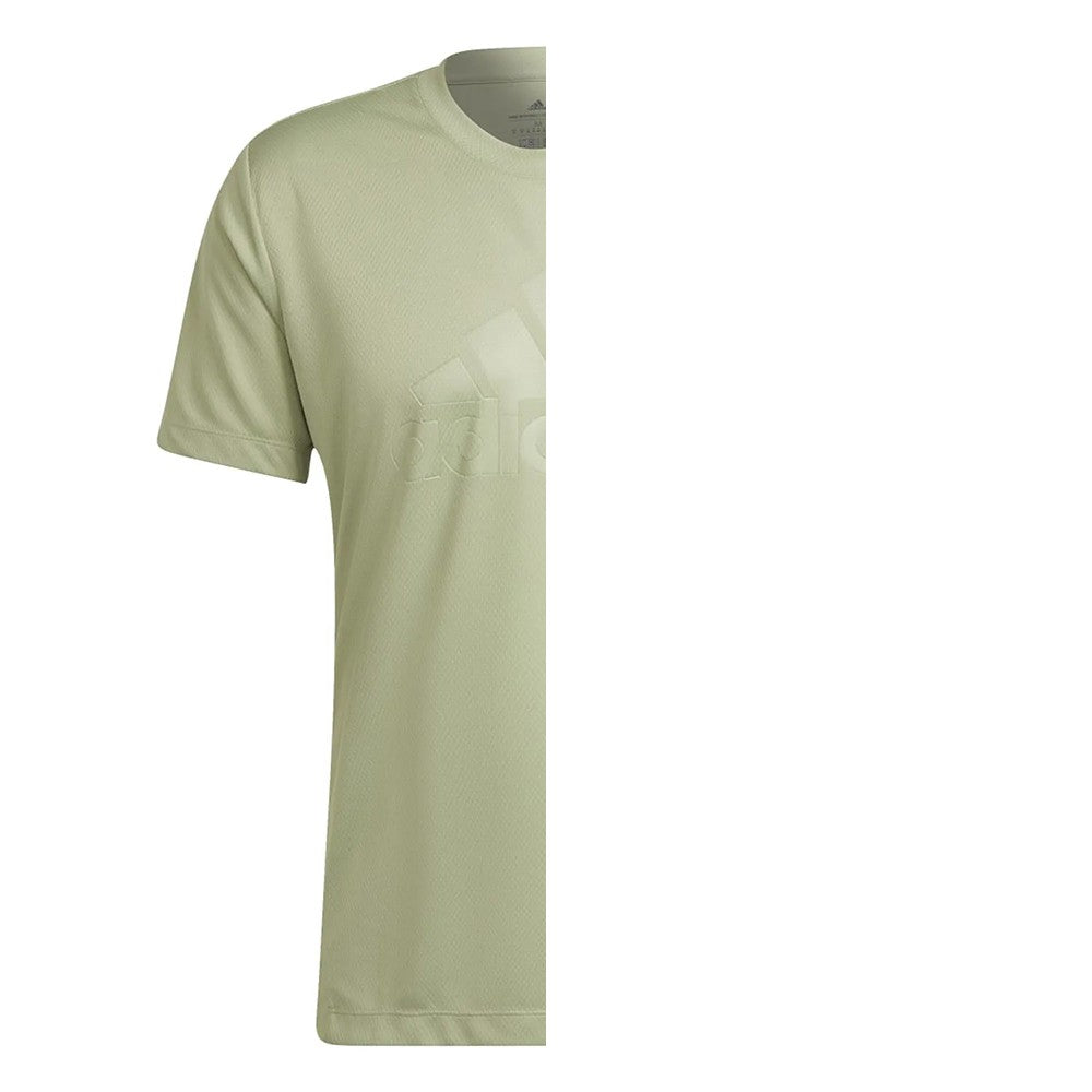 Lime - Back - Adidas Mens Training T-Shirt