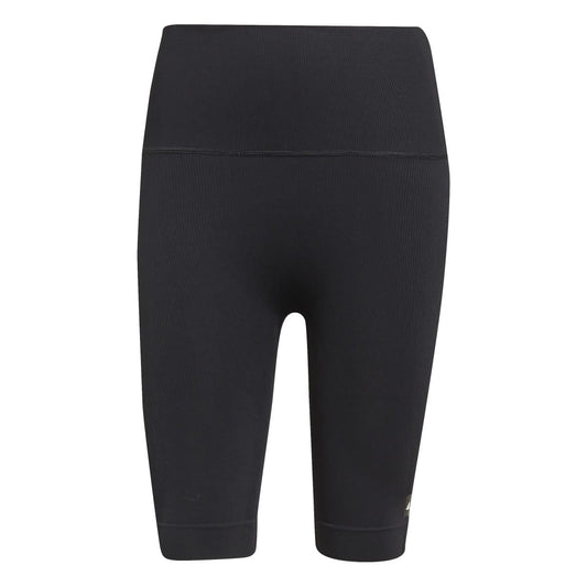 Black - Front - Adidas Womens-Ladies Formotion Sculpt Primegreen High Rise Cycling Shorts