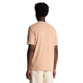Orange - Back - Lyle & Scott Mens Tipped T-Shirt