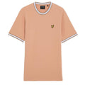 Orange - Front - Lyle & Scott Mens Tipped T-Shirt