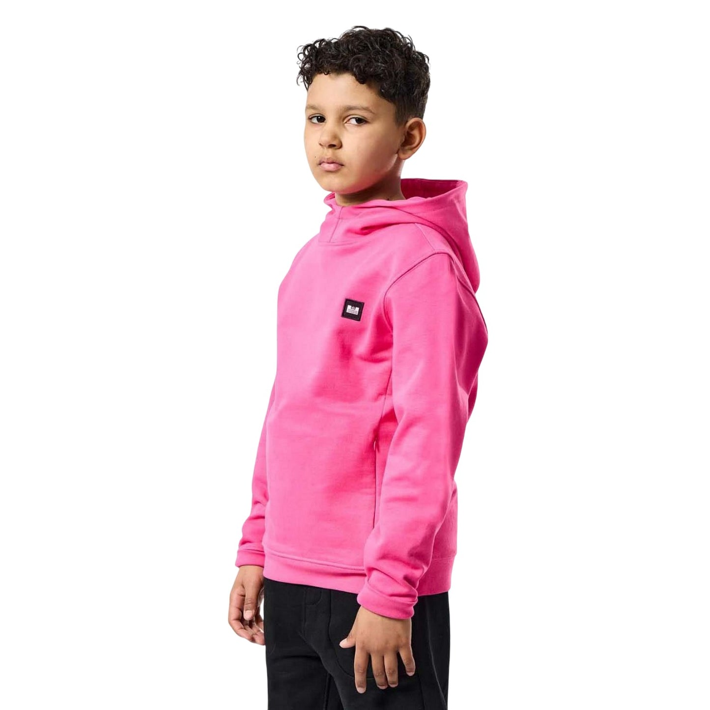 Pink - Lifestyle - Weekend Offender Childrens-Kids Ribbe Badge Hoodie