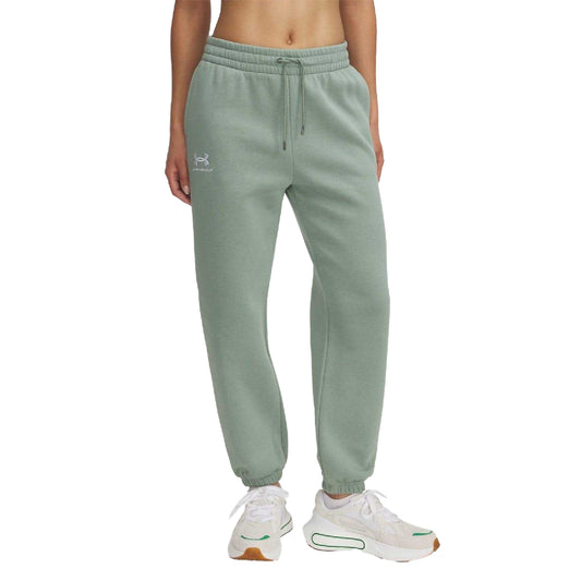 Green - Front - Under Armour Womens-Ladies Icon Jogging Bottoms