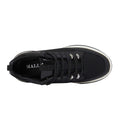 Black - Back - Mallet Mens Elmore Leather Trainers
