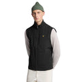 Black - Side - Lyle & Scott Mens Softshell Lightweight Gilet