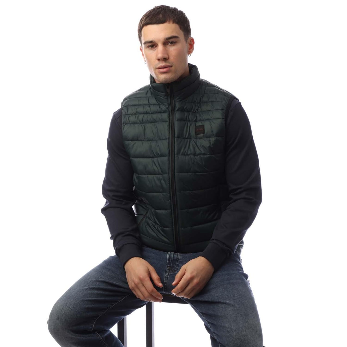 Green - Lifestyle - Boss Mens Odeno2 Synthetic Down Gilet