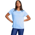 Blue - Side - Under Armour Womens-Ladies Tech Twist T-Shirt