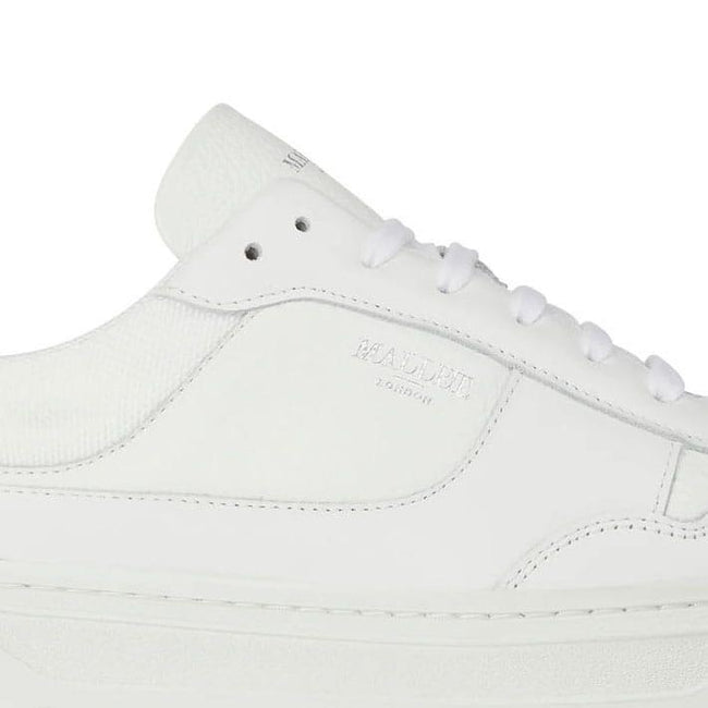 White - Lifestyle - Mallet Mens Bennet Leather Trainers
