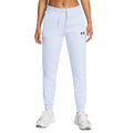 Blue - Side - Under Armour Womens-Ladies Fleece Jogging Bottoms