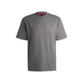 Grey - Front - Hugo Mens Dapolino Printed Logo T-Shirt