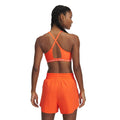 Orange - Back - Under Armour Womens-Ladies Cross Back Sports Bra