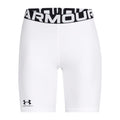 White - Front - Under Armour Womens-Ladies HeatGear Shorts