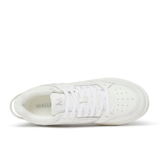 White - Back - Mallet Mens Compton Leather Trainers
