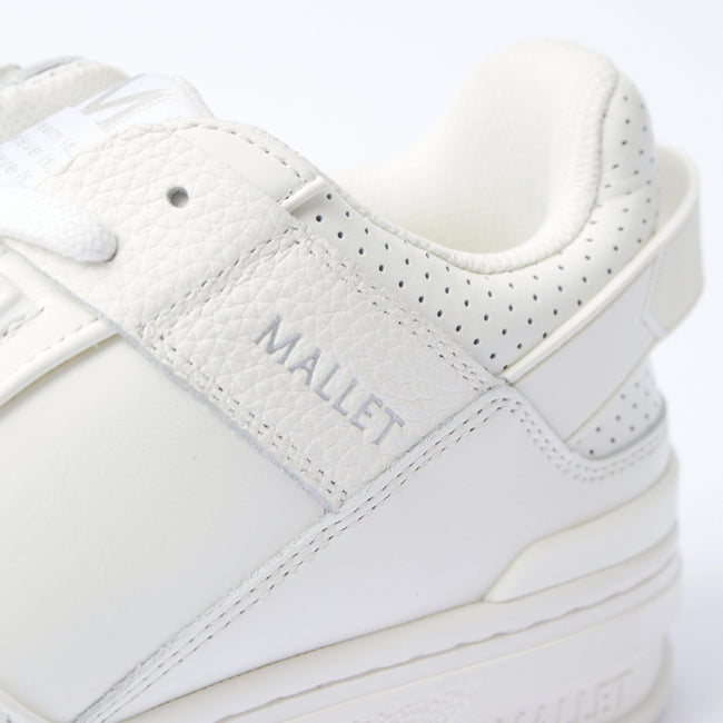 White - Lifestyle - Mallet Mens Compton Leather Trainers