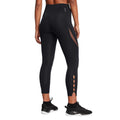 Black - Back - Under Armour Womens-Ladies Vanish Elite Vented Ankle Length Leggings