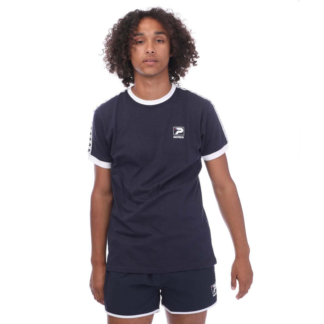 Navy - Front - Patrick Mens Frank T-Shirt