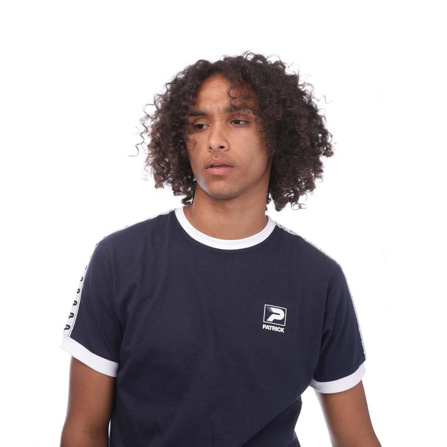 Navy - Side - Patrick Mens Frank T-Shirt