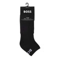 Black - Side - Boss Unisex Adult Ankle Socks (Pack of 2)