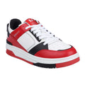 White-Red - Front - Mallet Mens Compton Leather Trainers