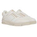 White - Front - Mallet Womens-Ladies Compton Leather Trainers