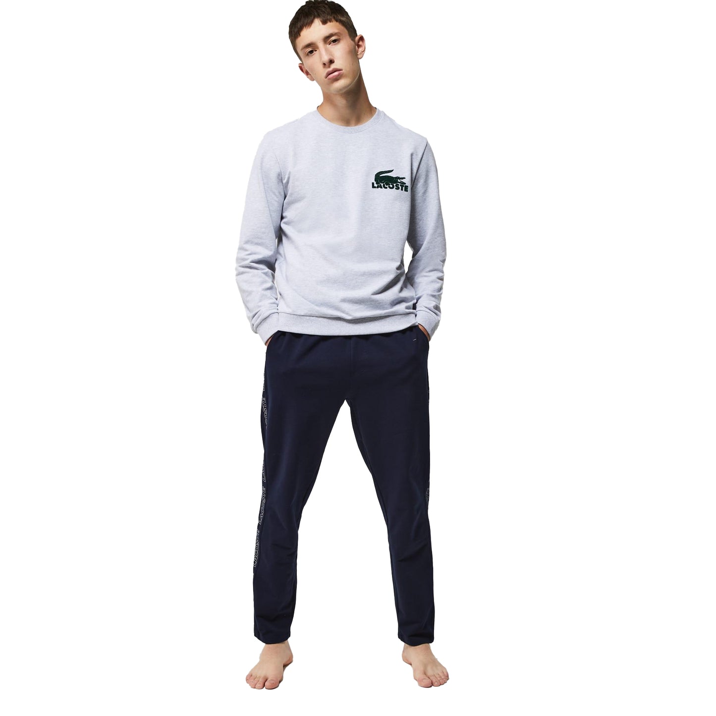 Navy - Lifestyle - Lacoste Mens Fleece Jogging Bottoms
