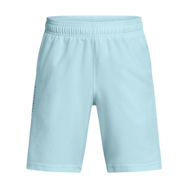 Blue - Front - Under Armour Childrens-Kids Wordmarks Woven Tech Shorts