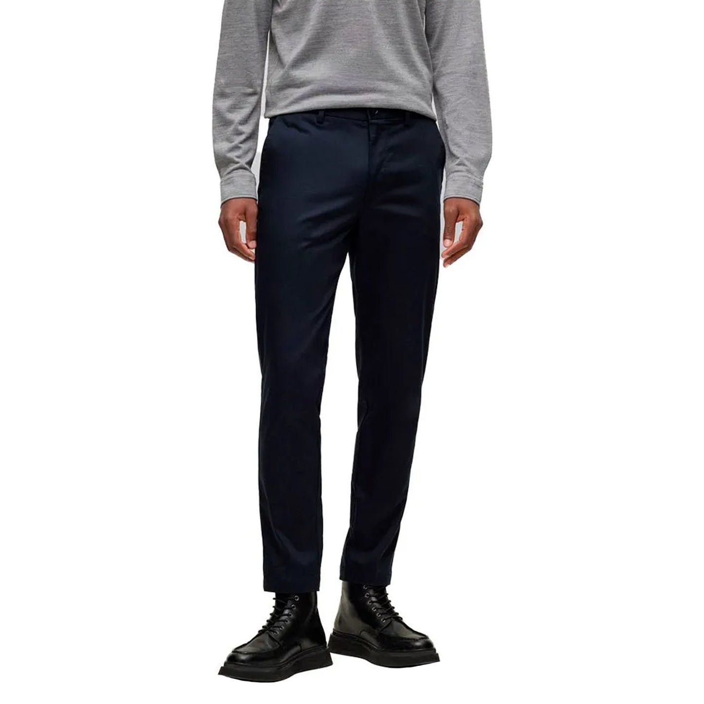 Dark Blue - Side - Boss Mens T-Kaiton Slim Trousers