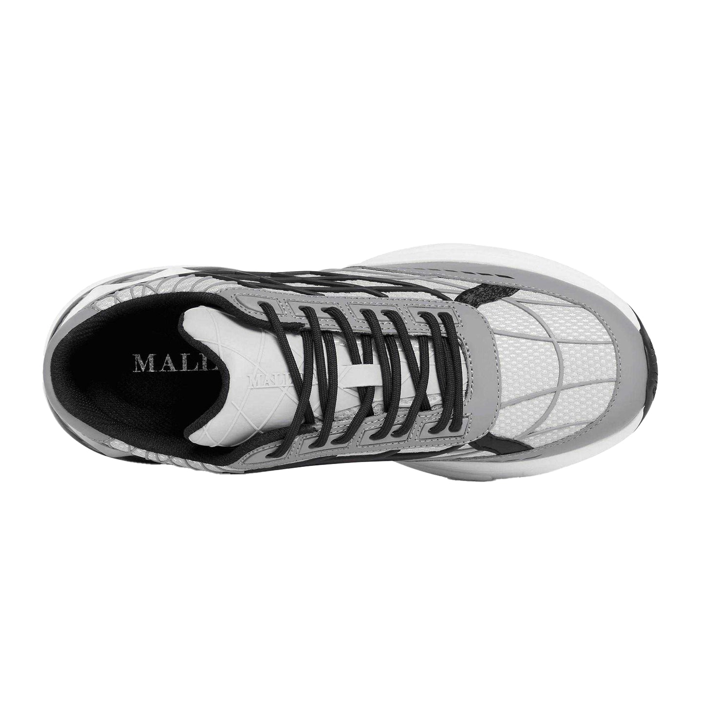 Grey - Lifestyle - Mallet Mens Neptune Leather Trainers