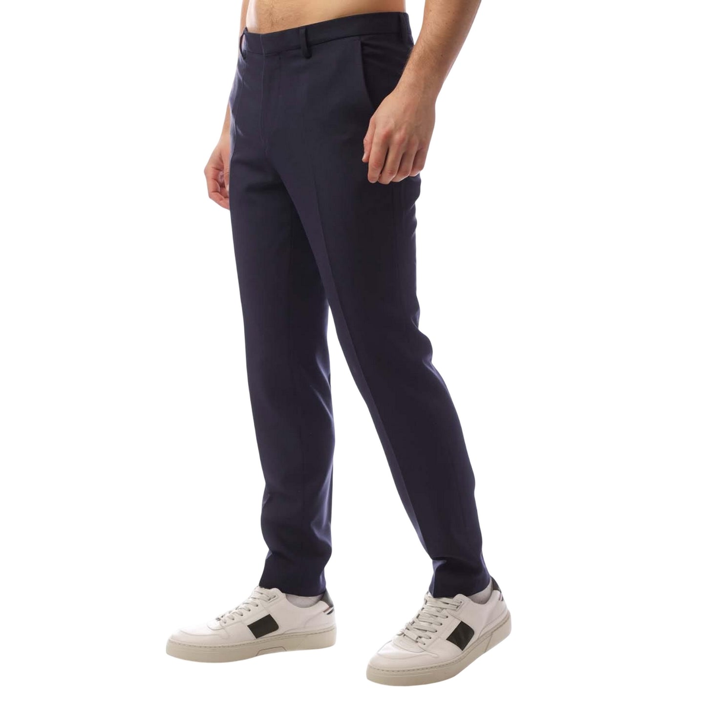 Dark Blue - Side - Hugo Mens Hesten Trousers