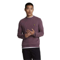 Purple - Lifestyle - Lyle & Scott Mens Lambswool Round Neck Jumper