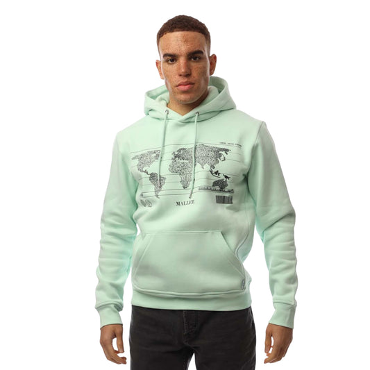 Green - Front - Mallet Mens Jasper Global Hoodie