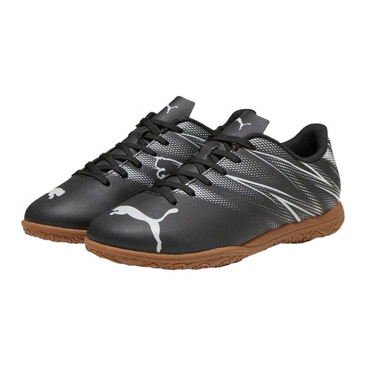 Puma Black-Silver - Front - Puma Childrens-Kids Attacanto IT Football Boots