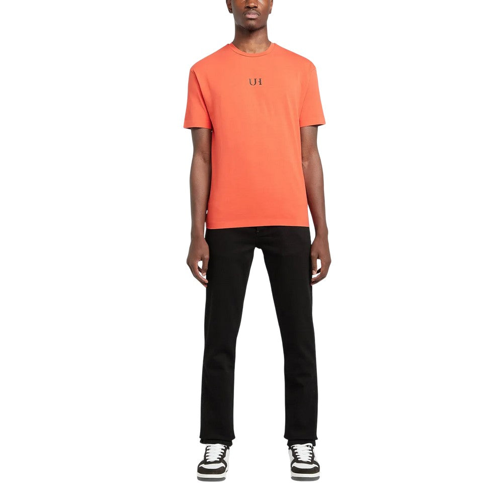 Orange - Pack Shot - Unlike Humans Mens Logo T-Shirt
