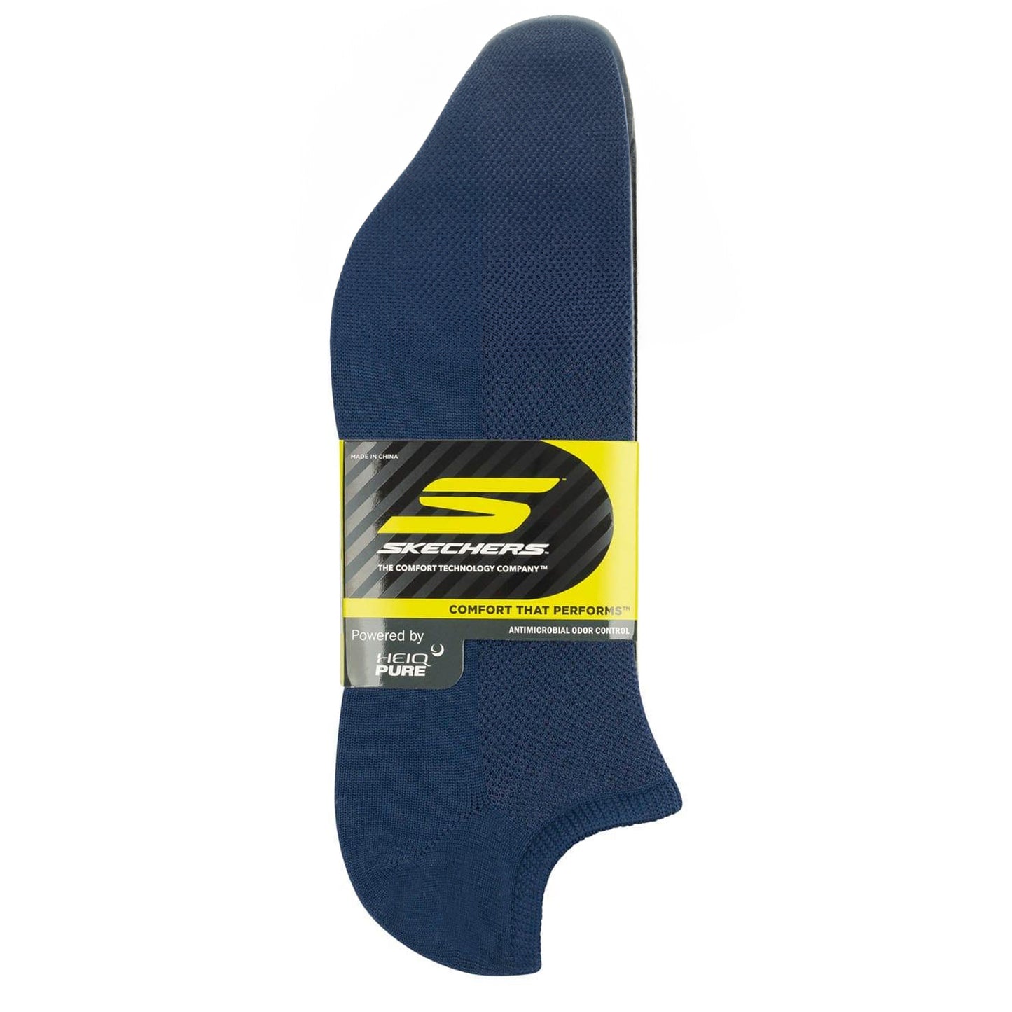 Navy-Grey-Black - Back - Skechers Mens No-Show Socks (Pack of 3)