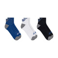 Blue-White-Black - Back - Skechers Mens Quarter Crew Socks (Pack of 3)
