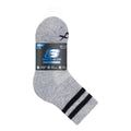 Light Grey-Grey-Black - Back - Skechers Childrens-Kids Crew Socks (Pack of 3)