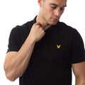 Black - Side - Lyle & Scott Mens Sports Short-Sleeved Polo Shirt