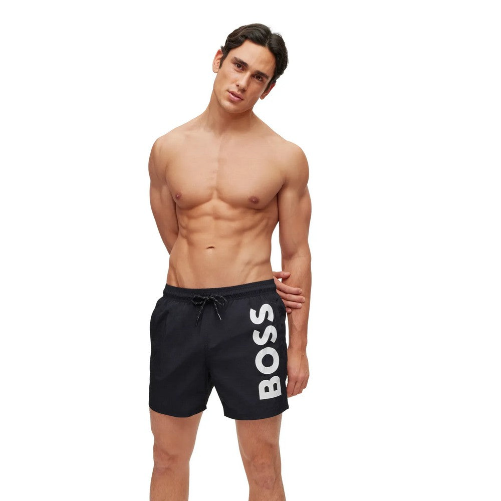 Black - Lifestyle - Boss Mens Octopus Swim Shorts