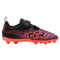 Black - Side - Puma Childrens-Kids Future 8 Play Firm Ground Football Boots