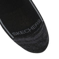 Black - Side - Skechers Mens Crew Quarter Socks (Pack of 6)