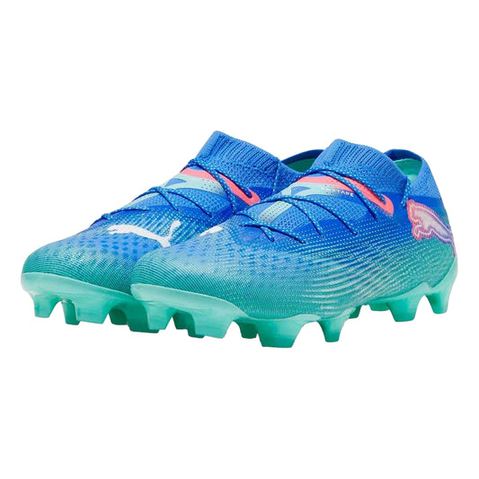 Blue - Front - Puma Mens Future 7 Ultimate Low Firm Ground Football Boots