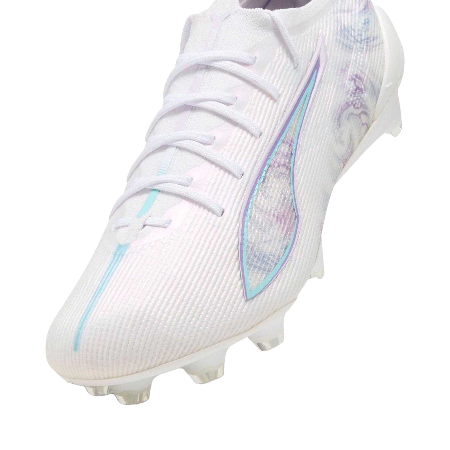 White - Pack Shot - Puma Womens-Ladies Ultra 5 Ultimate Brilliance Firm Ground Football Boots