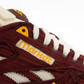 Burgundy - Close up - Reebok Mens Classic Pump Faux Leather Trainers